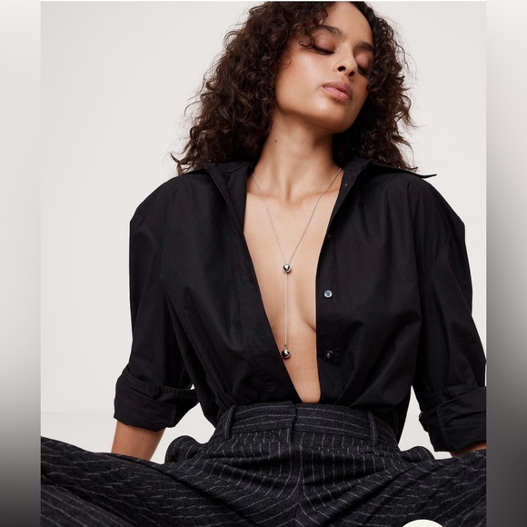 New! Banana Republic Spheres Y Necklace Aureus + Argent in GOLD - Sold out! - Picture 5 of 5